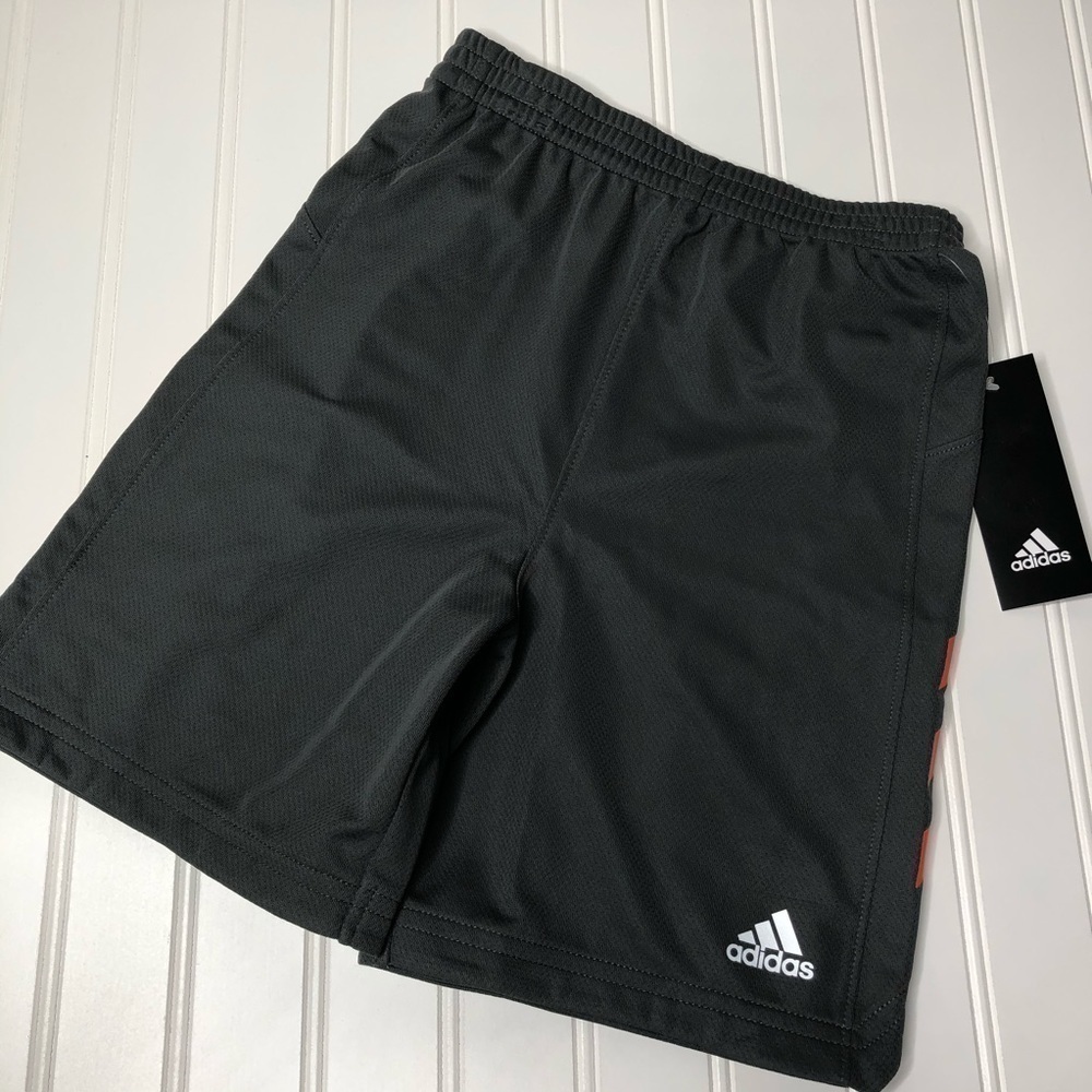 Adidas gray athletic shorts, NWT, size 4
